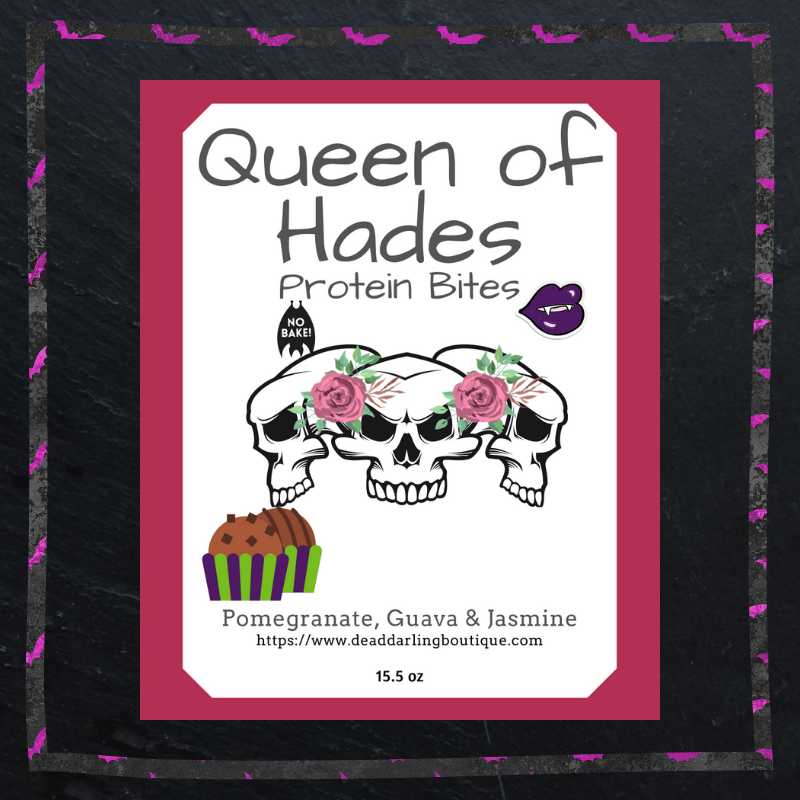 Queen of Hades No Bake Protein Bites