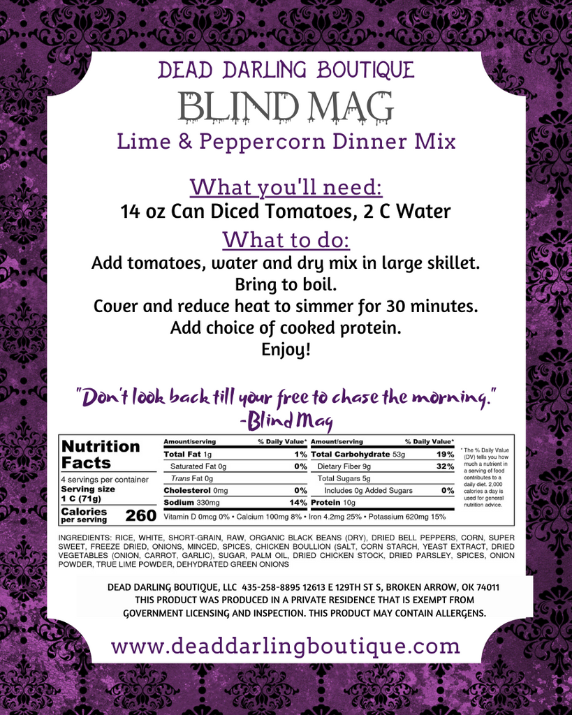 Blind Mag Dinner Kit